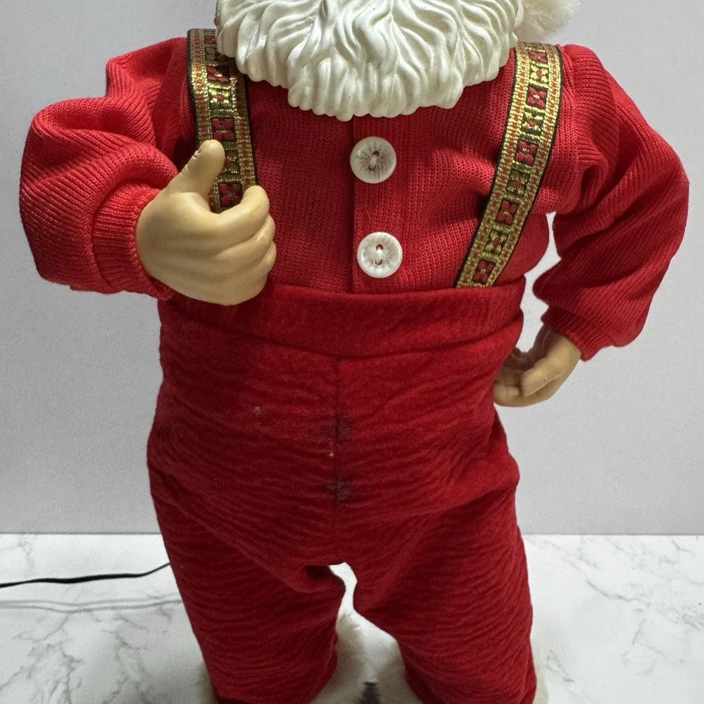 Jingle Bell Rock Santa 16 Animated Singing Christmas Figure w Box Adapter vtg